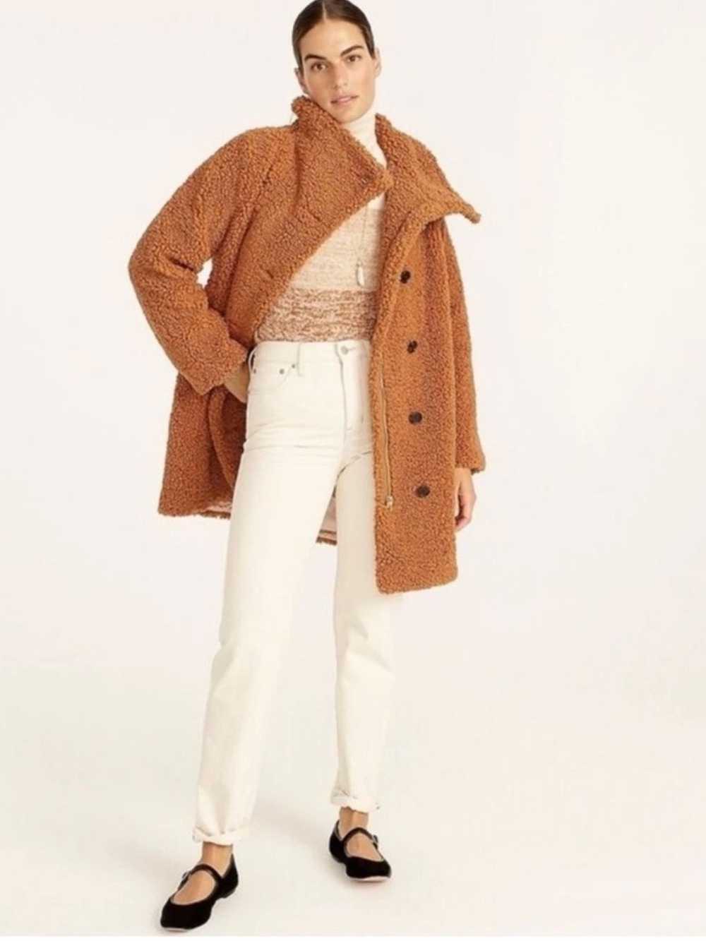 J.Crew villa coat and teddy bear sherpa - size 2